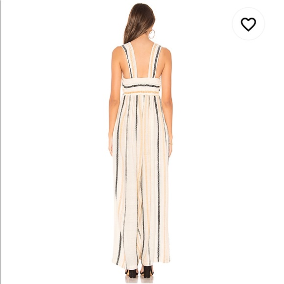 FP Breezin Through Striped Cotton Jumpsuit - Picture 4 of 5